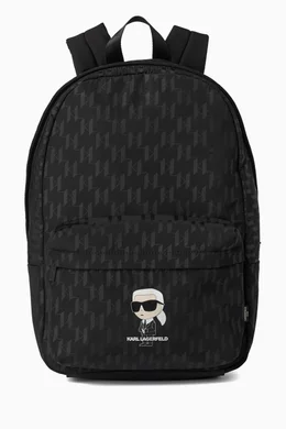 Karl Lagerfeld Monochrome Skull Pattern Backpack Backpack Karl Lagerfeld | color Black | Gomez.pl/en main image 3