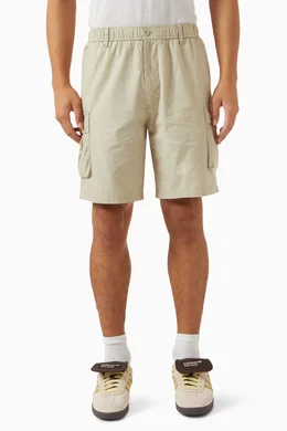 Buy Samsoe Samsoe Neutral Ross Shorts in Cotton for Men Online