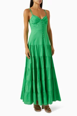 Buy Charo Ruiz Green Melia Dress for Women Online | Ounass Kuwait