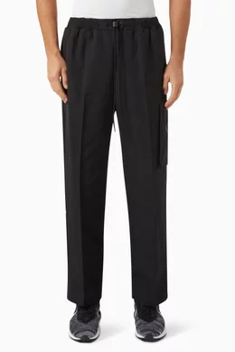 Buy Nike Black Tech Pack Woven Utility Pants in Polyester for Men - Main Image