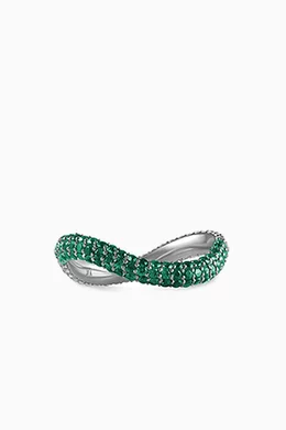 Infinity emerald ring deals