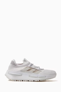 adidas gazelle silver green womens adidas Originals NMD_S1 In Triple White main image 0