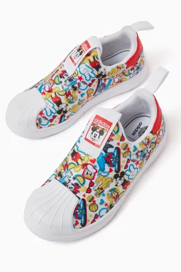 Buy adidas White x Mickey Mouse Child Superstar 360 Sneakers in