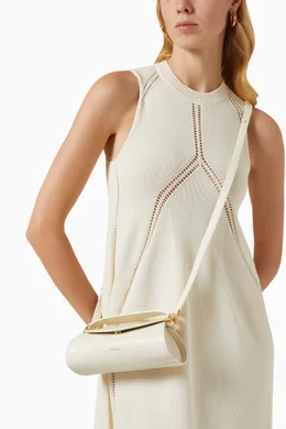 Buy Jil Sander Neutral Cannolo Mini Top-handle Bag in Leather for