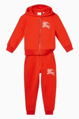 Burberry orange tracksuit 2025