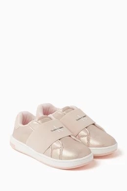 Pink Calvin Klein Girls Trainers Kids Trainers Calvin Klein