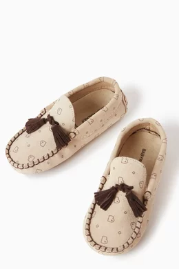 Buy Babywalker Neutral Tassel-embellishment Logo Loafers in Suede