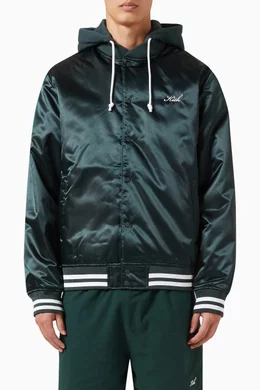 Buy Kith Green Gorman Jacket in Satin for Men Online | Ounass Kuwait