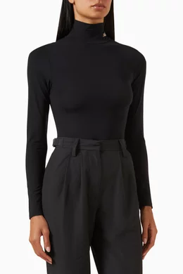 Buy Kith Black Asa Turtleneck Bodysuit in Hoisery-jersey for Women