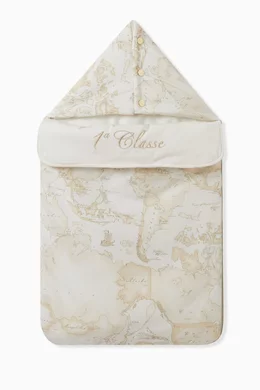 Buy Alviero Martini Neutral Geo Map Print Sleeping Bag in Cotton