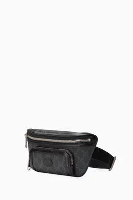 Buy Gucci Black GG Supreme-print Belt Bag in Coated-canvas for Men - Main Image