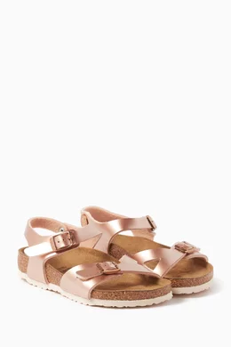 Buy Birkenstock Pink Rio Sandals in Birko-Flor® for Girls Online