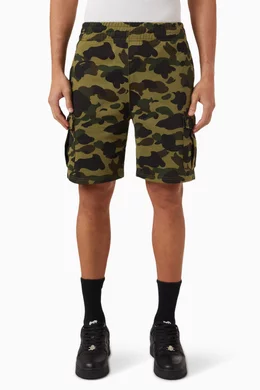 Buy A Bathing Ape Multicolour 1st Camo 6-pocket Sweatshorts in