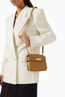 Manhattan shoulder bag in smooth leather on sale