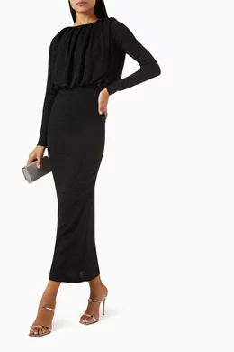 chinese dress ladies Jessica Long Sleeve Maxi Dress - Mauve main image 1