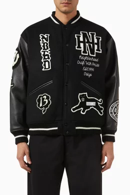 Wool stadium jacket sales
