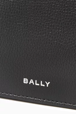 Buy Bally Black Money Clip Bi fold Wallet in Calf Leather for Men Online Ounass Kuwait