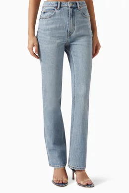 Buy Alexander Blue High-rise Slim-fit Jeans in Denim for