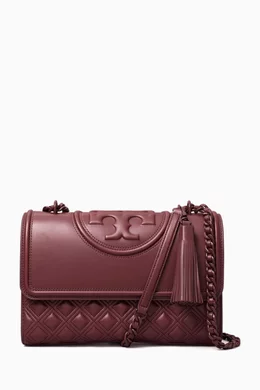 Buy Tory Burch Red Fleming Convertible Shoulder Bag in Napa Leather for Women Online Ounass Kuwait