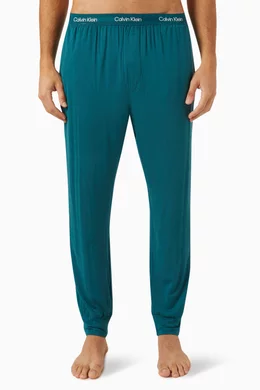 Buy Calvin Klein Green Ultra Soft Lounge Joggers in Modal-jersey