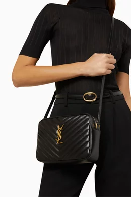 Lou quilted leather shoulder bag top