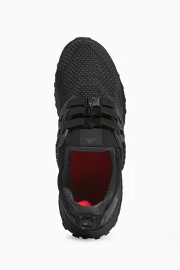 Ultra boost triple black red lace top