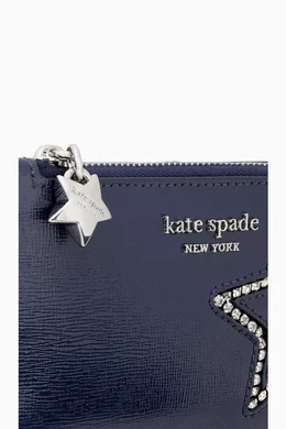 Buy Kate Spade New York Blue Small Starlight Bi-fold Wallet in