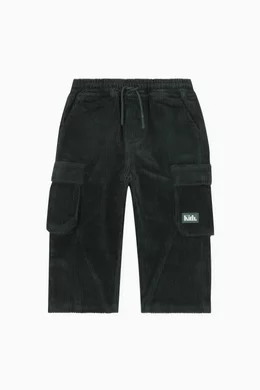 Buy Kith Green Baby Chauncey Cargo Pants in Corduroy for
