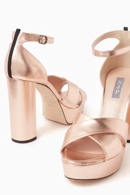 Buy Sarah Jessica Parker Rose Gold Ginger 90 Platform Sandals in
