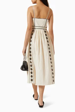 ulla johnson elin cotton embroidered maxi dress NWT Ulla Johnson Elin Cotton Embroidered Maxi Dress , Size 0