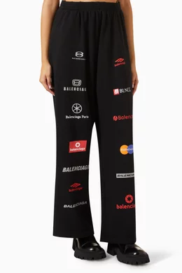 服/ファッション BALENCIAGA Unisex Top League Baggy Sweatpants in Cotton-fleece Buy Balenciaga Black Unisex Top League Baggy Sweatpants in Cotton