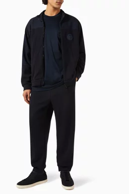 Buy Giorgio Armani Blue GA Logo Jogger Pants for Men Online Ounass Kuwait