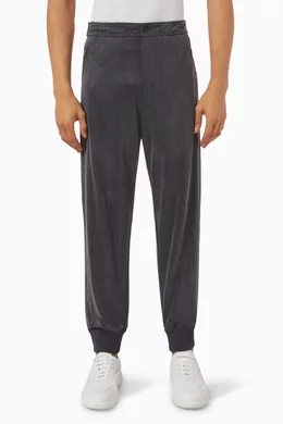 Buy Giorgio Armani Grey ASV Jogger Pants in Cupro jersey for Men Online Ounass Kuwait