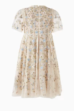 Buy Needle Thread Neutral Posy Pirouette Prom Dress in Kisses Tulle for Girls Online Ounass Kuwait