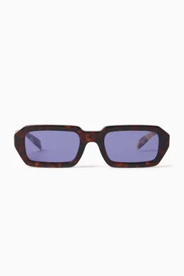 Buy Prada Brown Irregular Sunglasses in Acetate for Women Online Ounass Kuwait