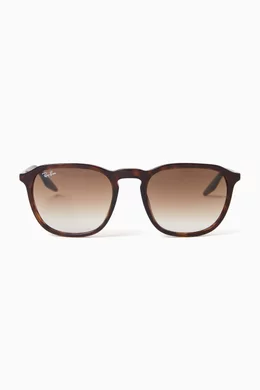 Buy Ray-Ban Brown Square Sunglasses in Acetate for UNISEX Online