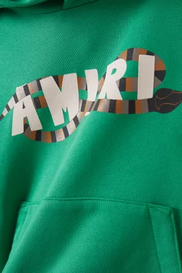 Buy Amiri Green Snake Hoodie in Cotton for Boys Online Ounass Kuwait