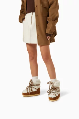 ショートブーツ・ブーティ MOON BOOT LAB69 ICON TAN SHEARLING PUMPS LAB69 ICON TAN SHEARLING MULES | Moon Boot® Official US Store