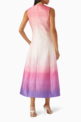 Buy Leo Lin Multicolour Cleo Sleeveless Midi Dress for Women Online |  Ounass Kuwait