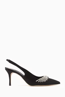 Mathias embellished slingback pumps deals