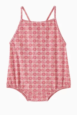 Gucci pink swimsuit hotsell
