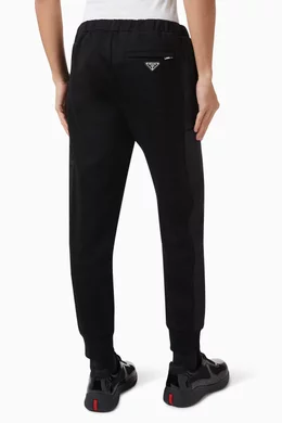 Buy Prada Black Sweatpants in Cotton fleece for Men Online Ounass Kuwait
