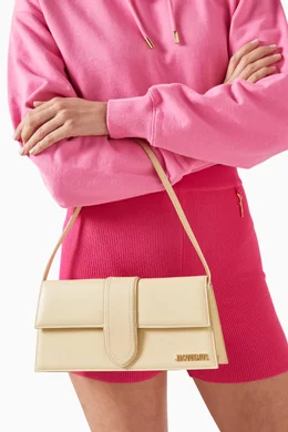 Buy Jacquemus Neutral Medium Le Bambino Long Shoulder Bag in Smooth Leather for Women Online Ounass Kuwait