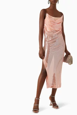 Alex perry pink sequin dress store