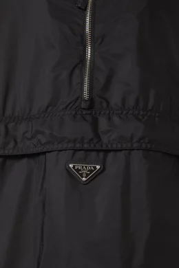 Buy Prada Black Pullover Anorka in Re nylon for Men Online Ounass Kuwait