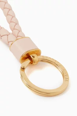 キーホルダー・キーリング *BOTTEGA VENETA* Intrecciato Nappa key ring orange gold 6087 Buy Bottega Veneta Gold Gold Intrecciato Key Ring for Women