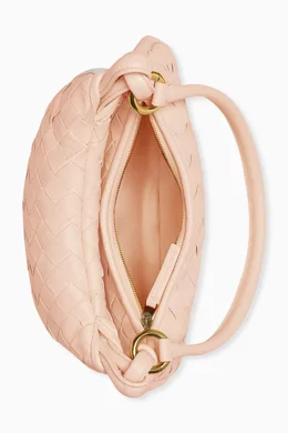 【関税込み】Bottega Veneta ピンク スモール Gemelli バッグ Bottega Veneta Gemelli Hobo Small Lamb Light Pink | SACLÀB