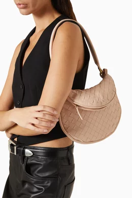 Buy Bottega Veneta Pink Small Gemelli Shoulder Bag in