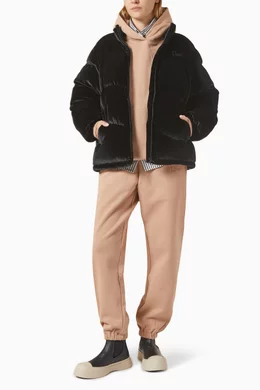 Dime VELVET QUILTED PUFFER / BLACK Mサイズ ストリート好き必見】Dime VELVET QUILTED PUFFER DOWN JACKET