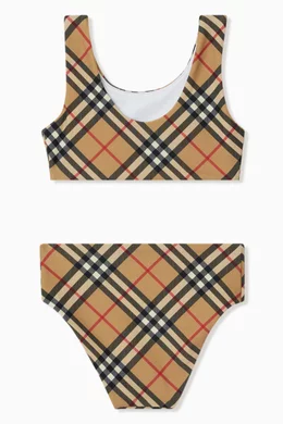 Buy Burberry Neutral Vintage Check Bikini for Girls Online